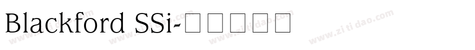 Blackford SSi字体转换